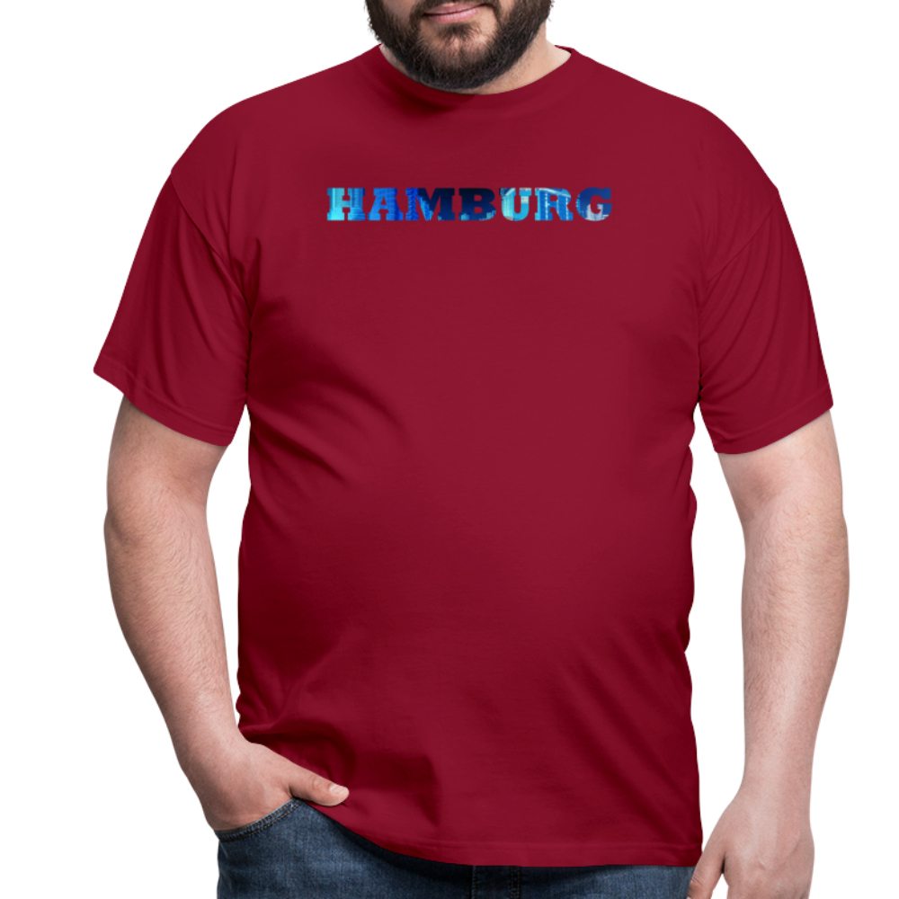 T-Shirt Hamburg "Panorama Bold" - brick red