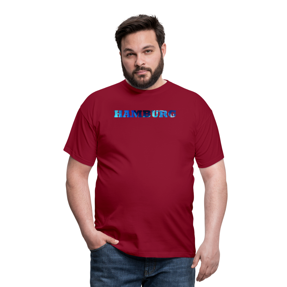 T-Shirt Hamburg "Panorama Bold" - brick red