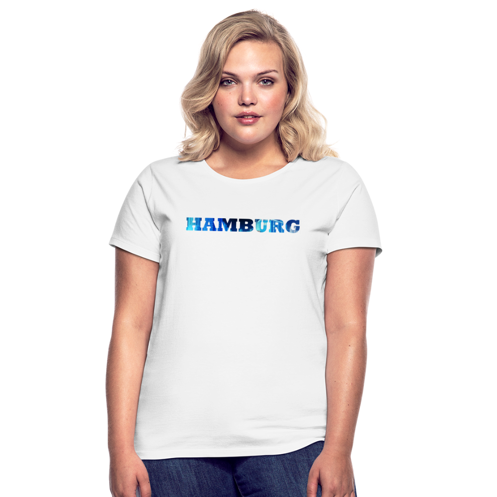 T-Shirt Ladies Hamburg "Panorama Bold" - white