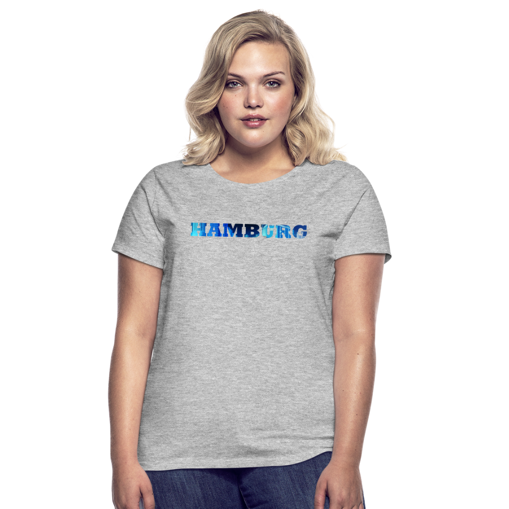 T-Shirt Ladies Hamburg "Panorama Bold" - heather grey