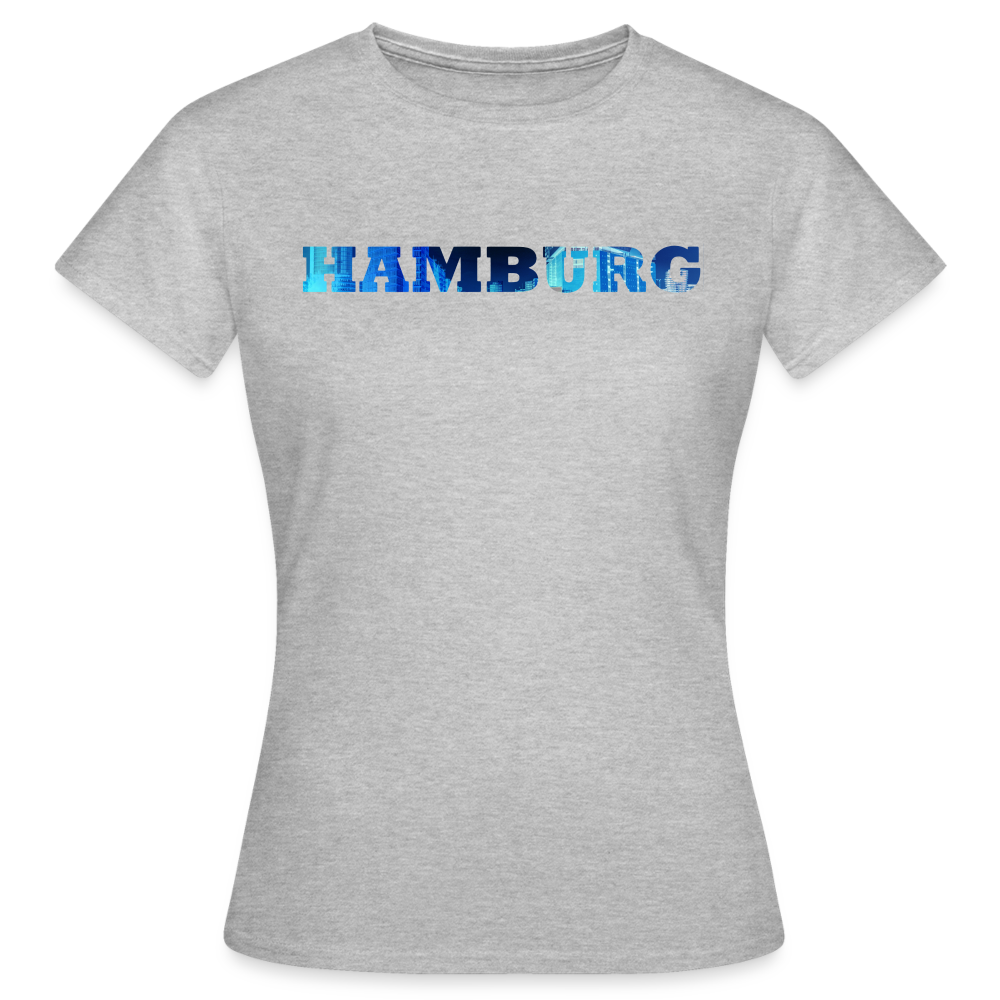 T-Shirt Ladies Hamburg "Panorama Bold" - heather grey