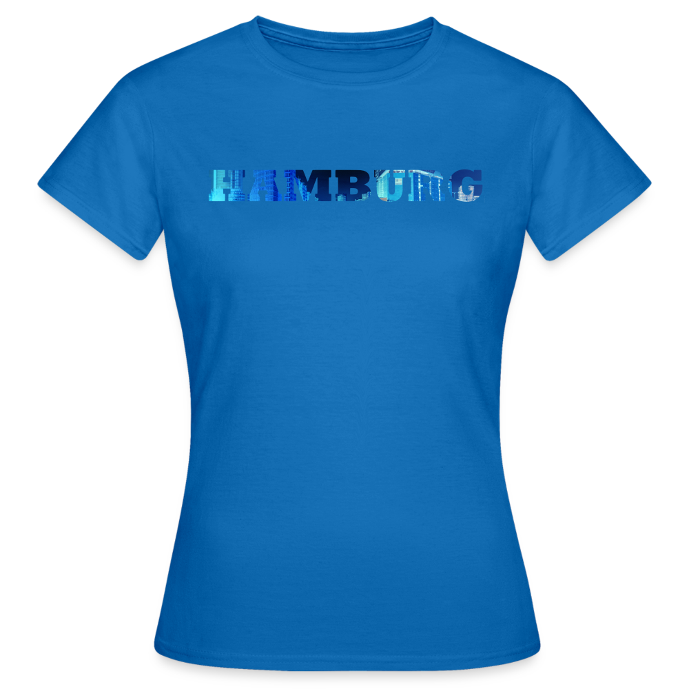 T-Shirt Ladies Hamburg "Panorama Bold" - royal blue