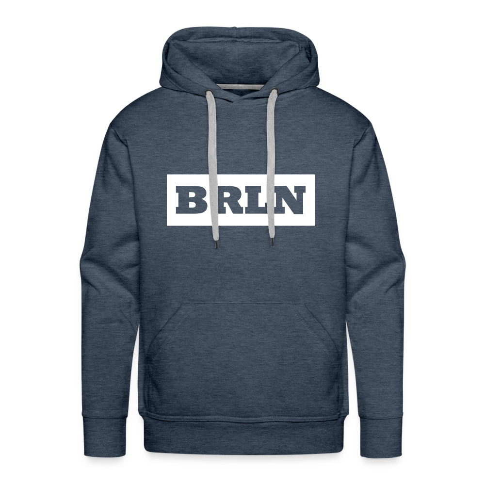 Hoodie Berlin "BRLN" Bright Edition - Jeansblau