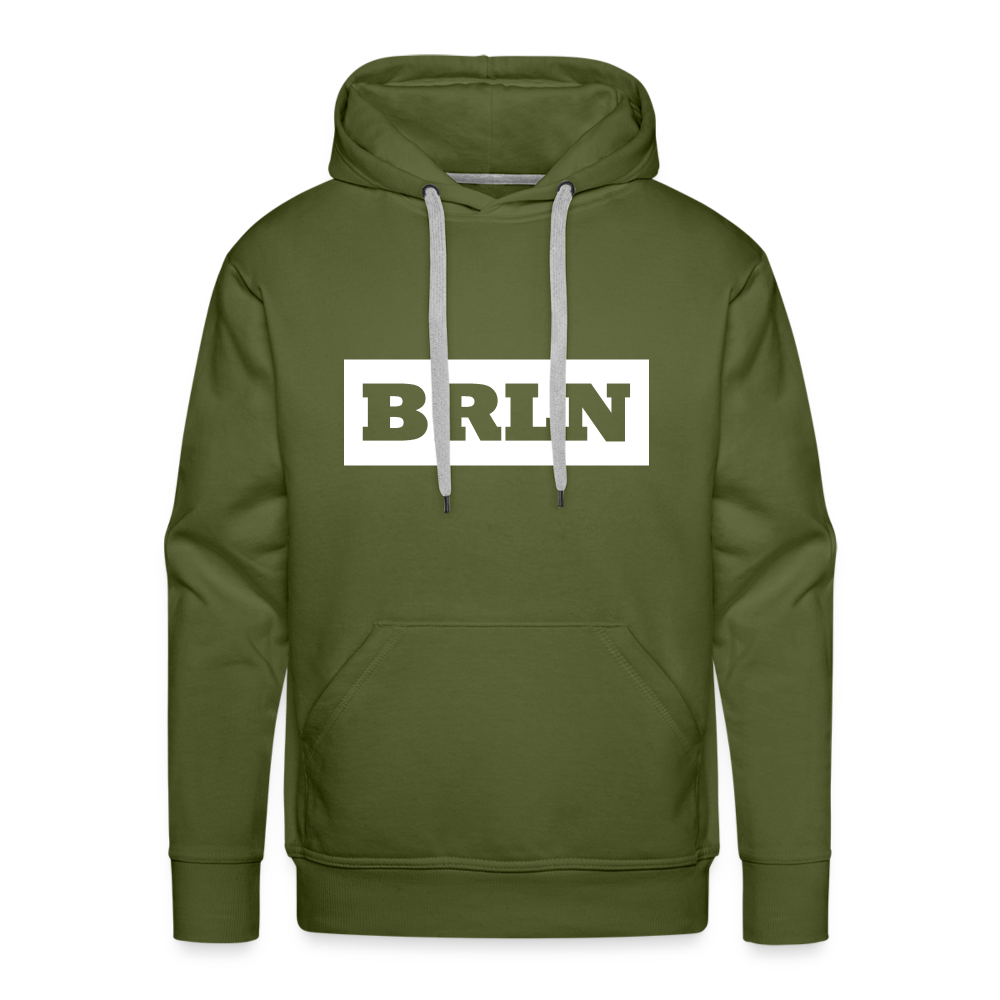 Hoodie Berlin "BRLN" Bright Edition - Olivgrün
