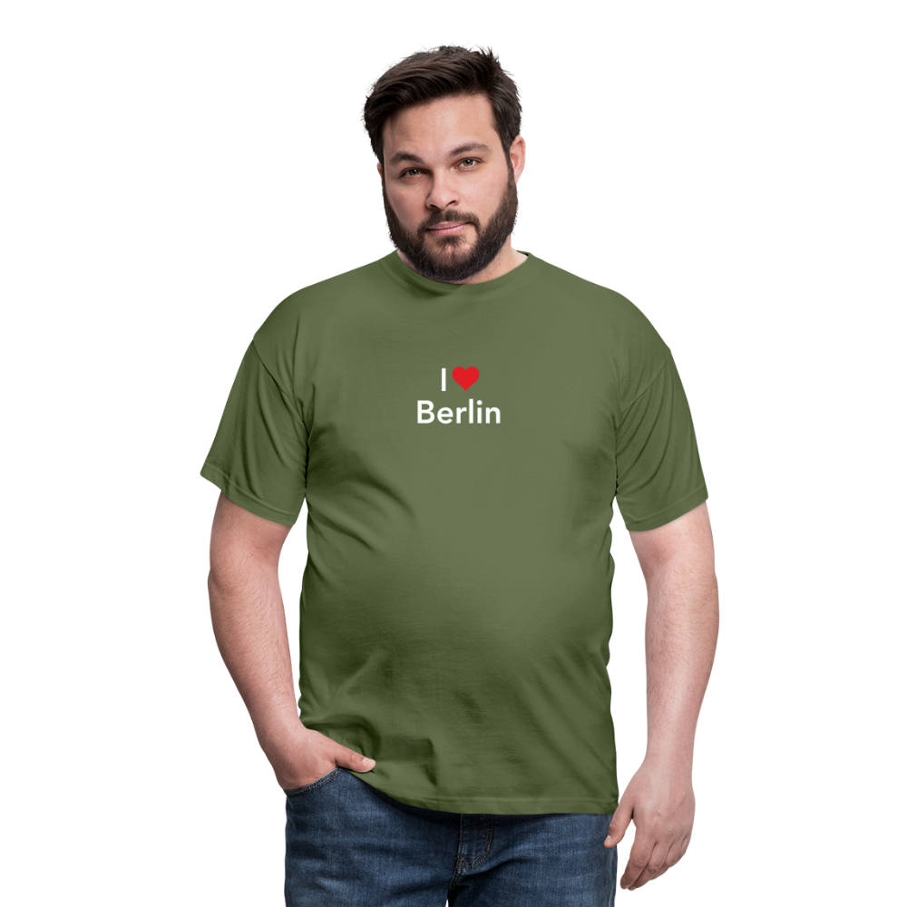 T-Shirt "I Love Berlin" Bright Edition - Militärgrün
