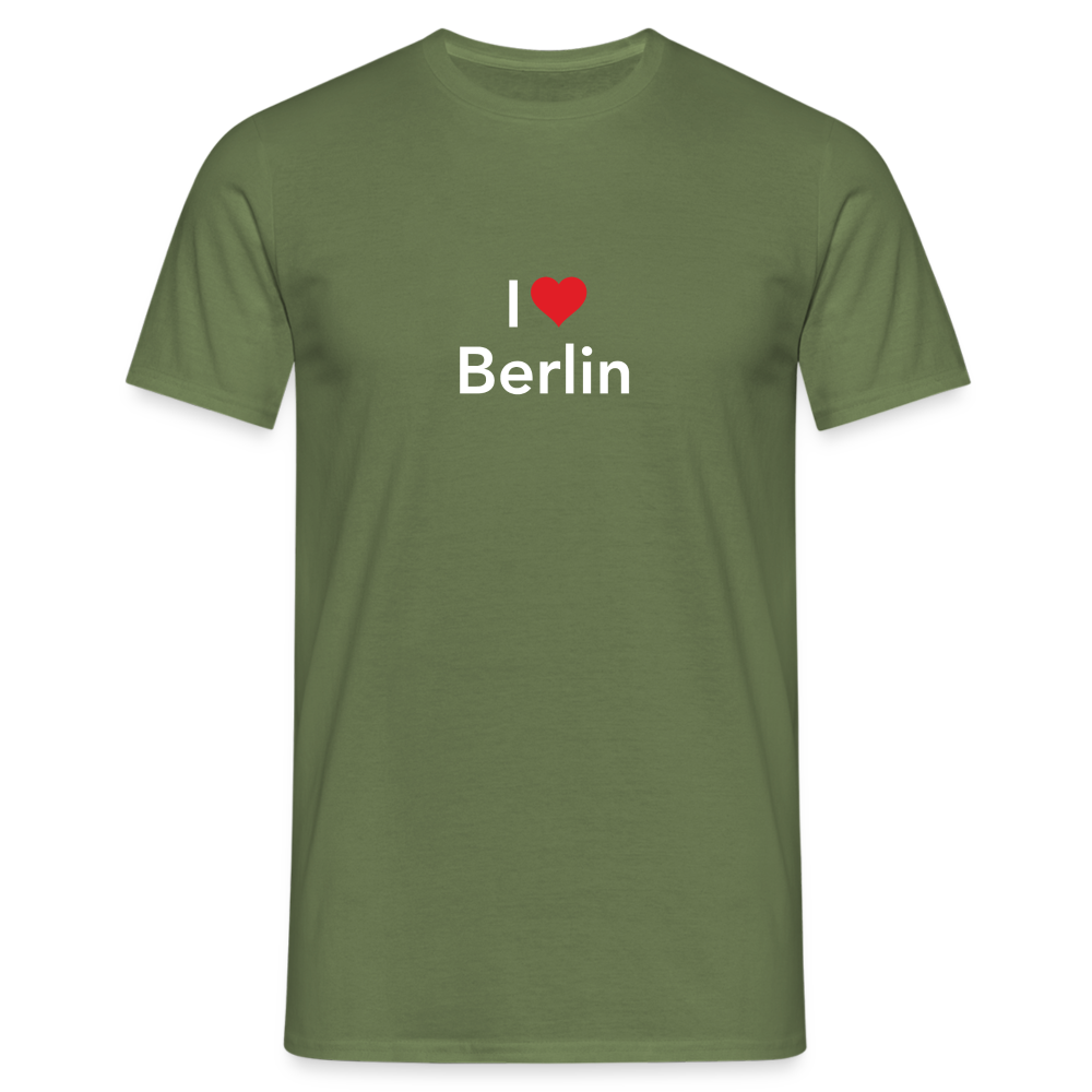 T-Shirt "I Love Berlin" Bright Edition - Militärgrün