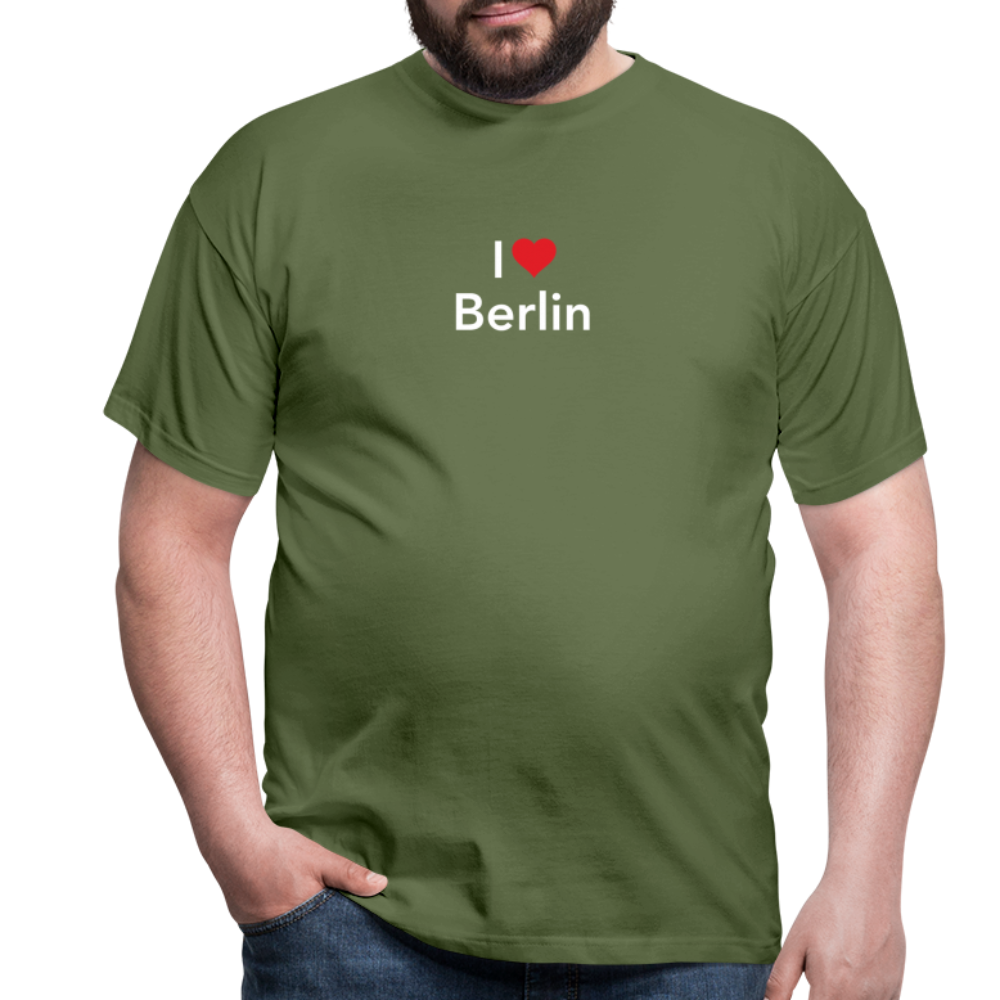 T-Shirt "I Love Berlin" Bright Edition - Militärgrün