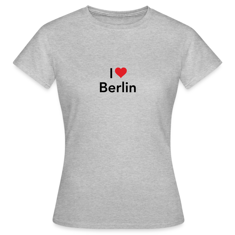 T-Shirt Ladies "I Love Berlin" - Grau meliert