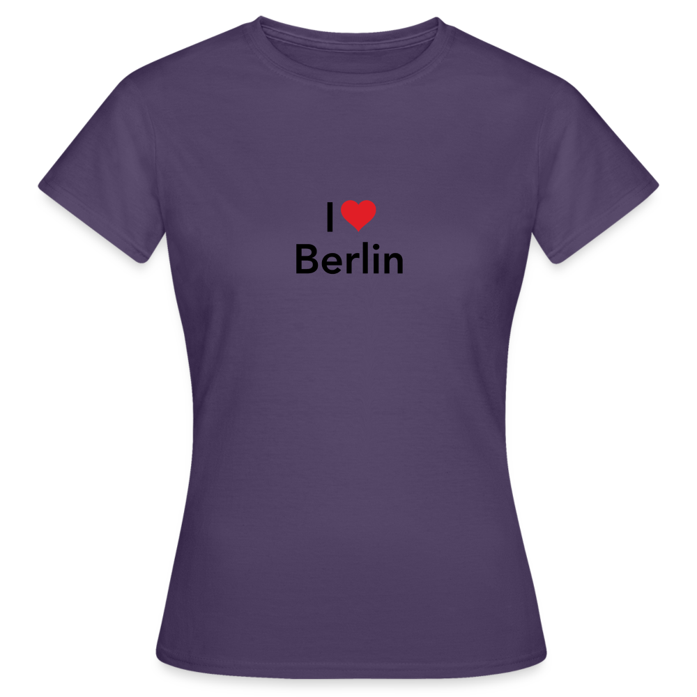 T-Shirt Ladies "I Love Berlin" - Dunkellila