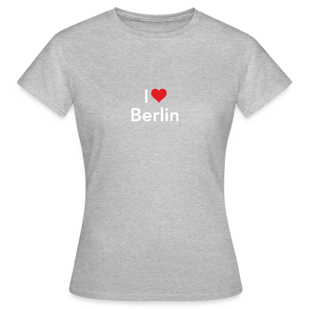 T-Shirt Ladies "I Love Berlin" Bright Edition - Grau meliert