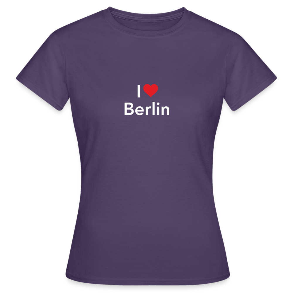 T-Shirt Ladies "I Love Berlin" Bright Edition - Dunkellila
