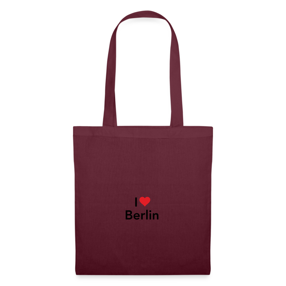 Tote Bag "I Love Berlin" Bright Edition - Burgunderrot