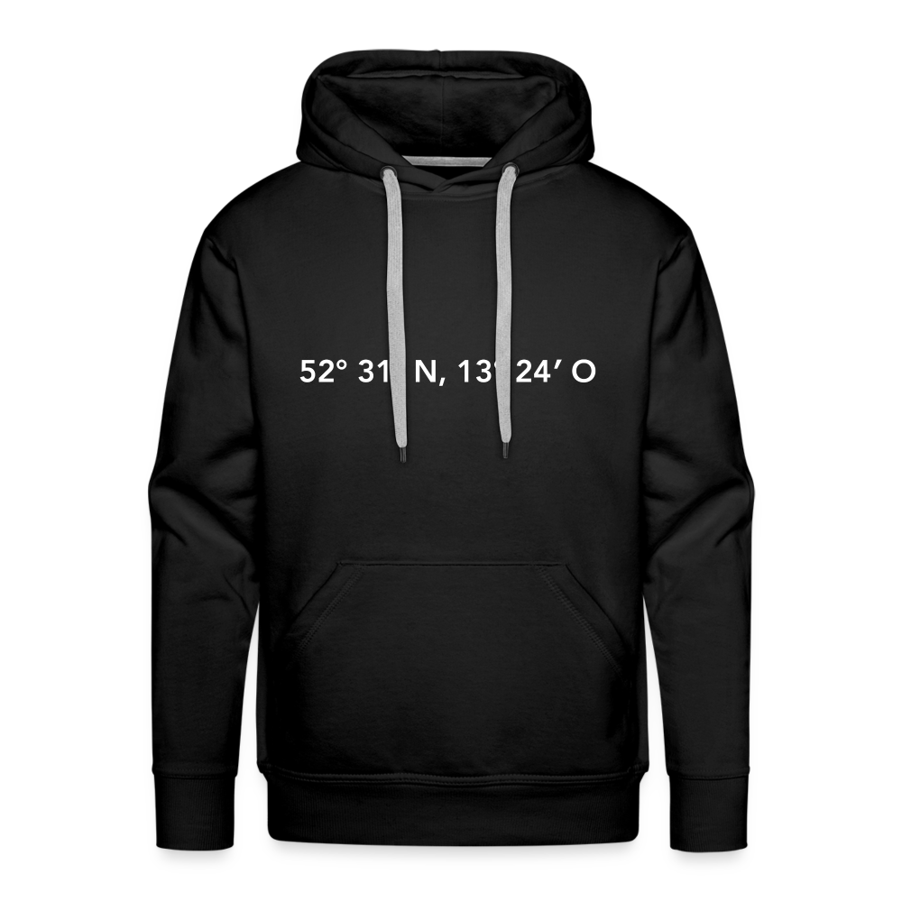 Hoodie Berlin "GPS" Bright Edition - Schwarz