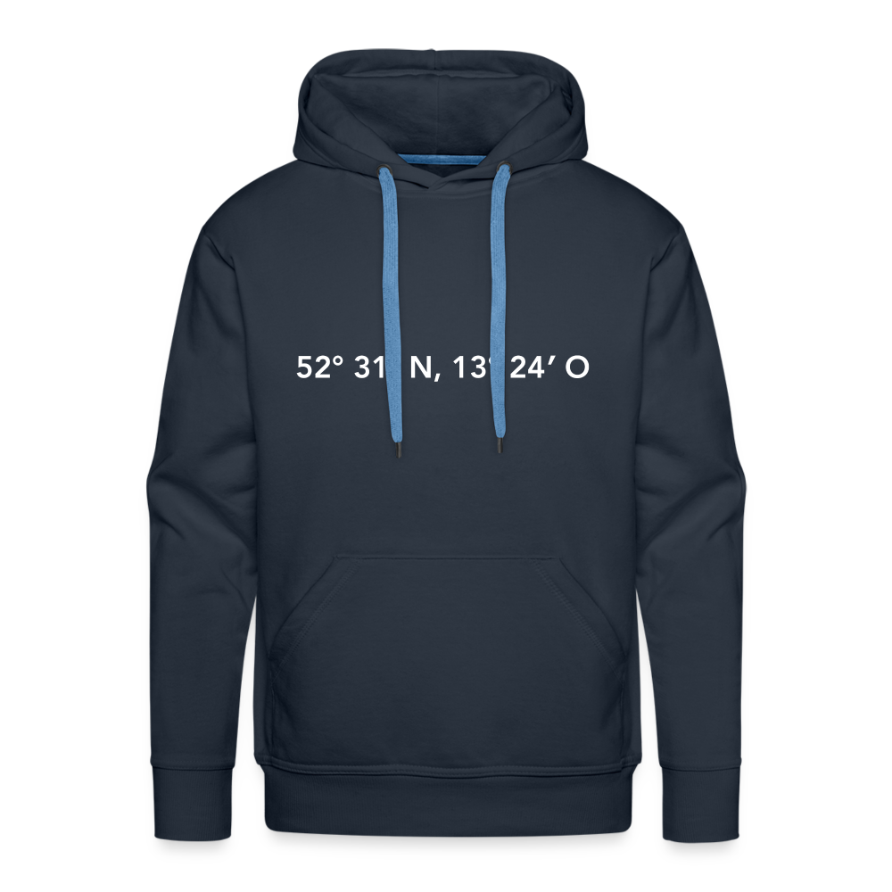 Hoodie Berlin "GPS" Bright Edition - Navy