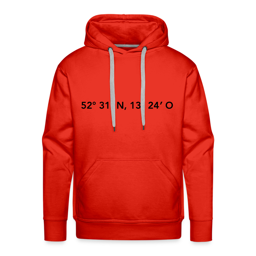 Hoodie Berlin "GPS" Dark Edition - Rot