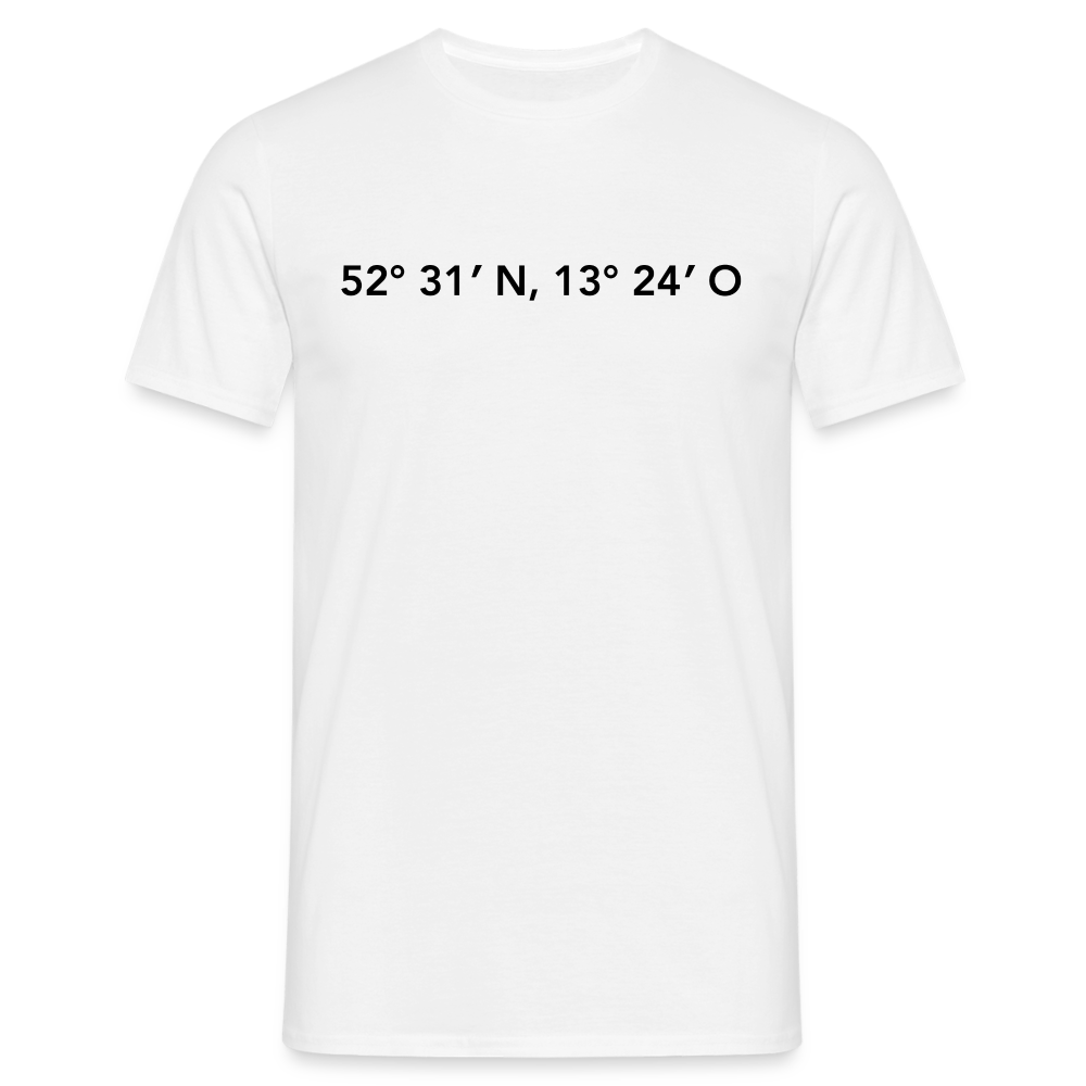 T-Shirt Berlin "GPS" - Weiß