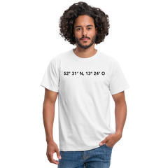 T-Shirt Berlin "GPS" - Weiß