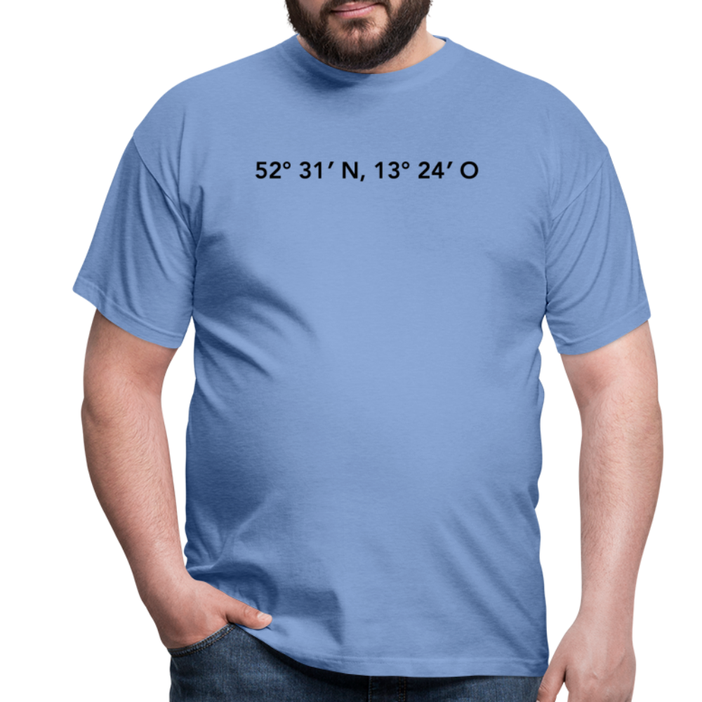 T-Shirt Berlin "GPS" - carolina blue