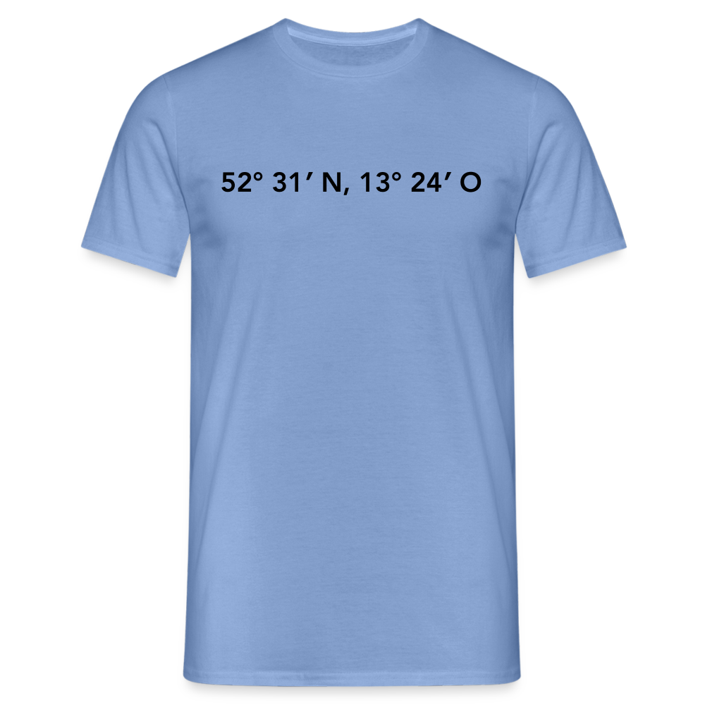 T-Shirt Berlin "GPS" - carolina blue