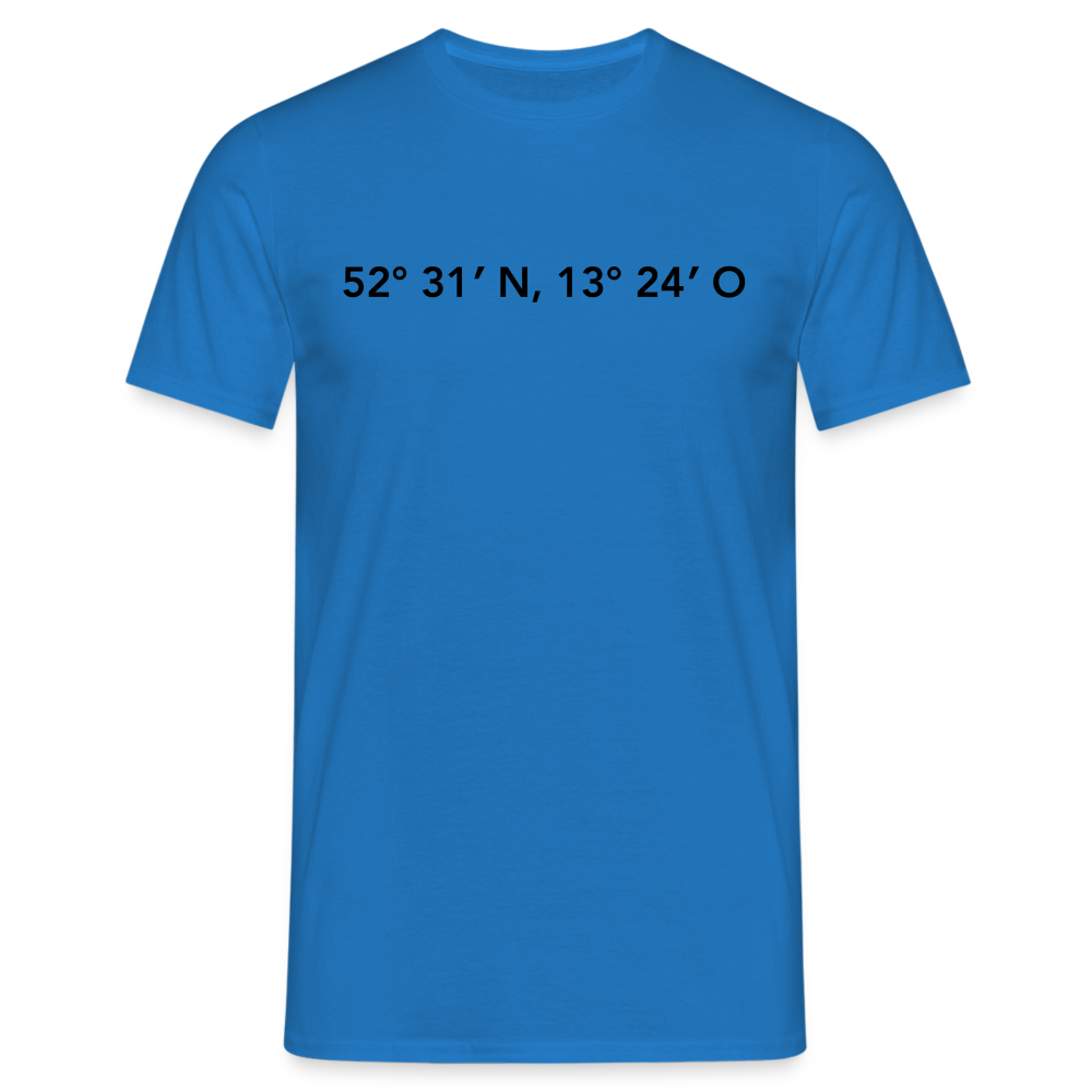 T-Shirt Berlin "GPS" - Royalblau