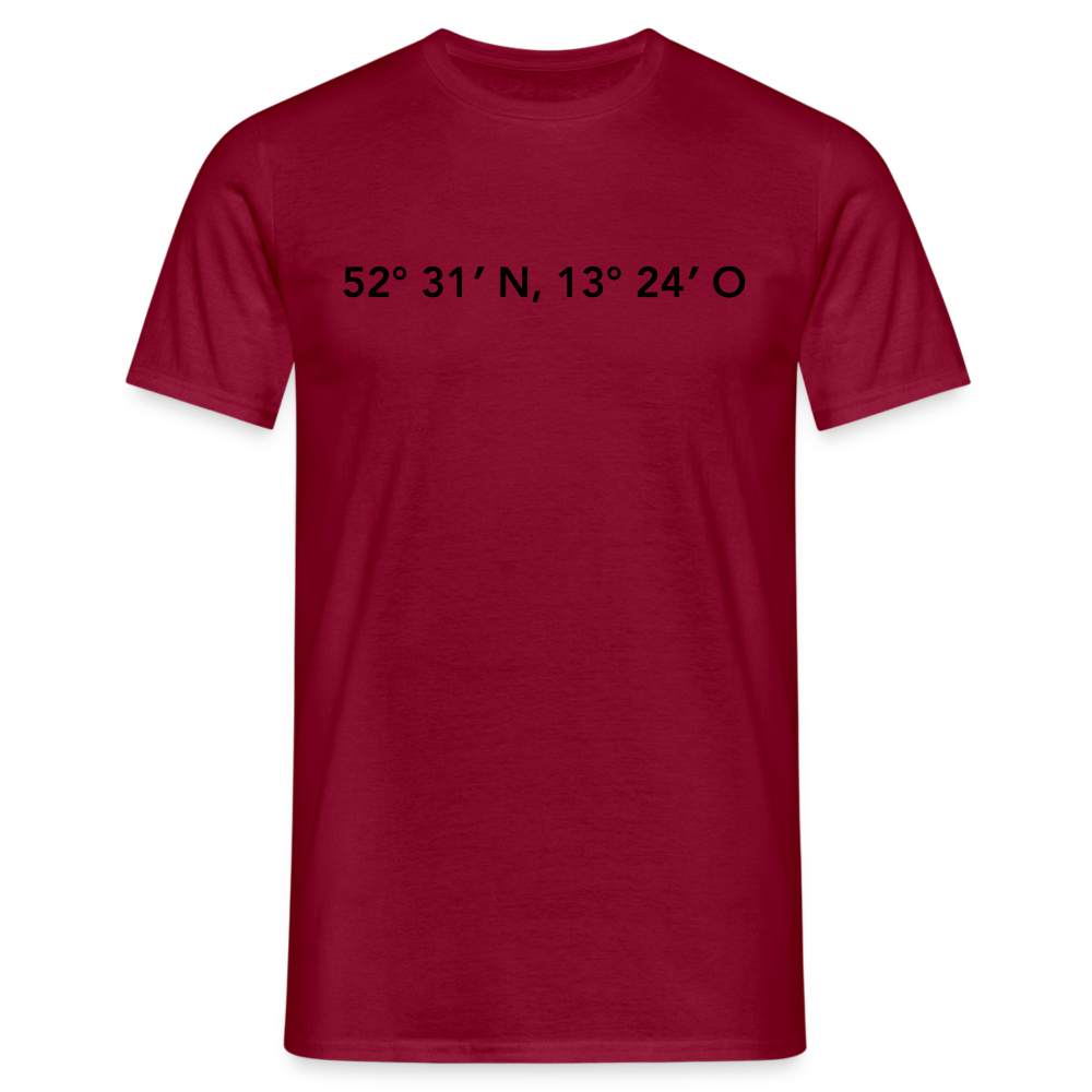 T-Shirt Berlin "GPS" - Ziegelrot