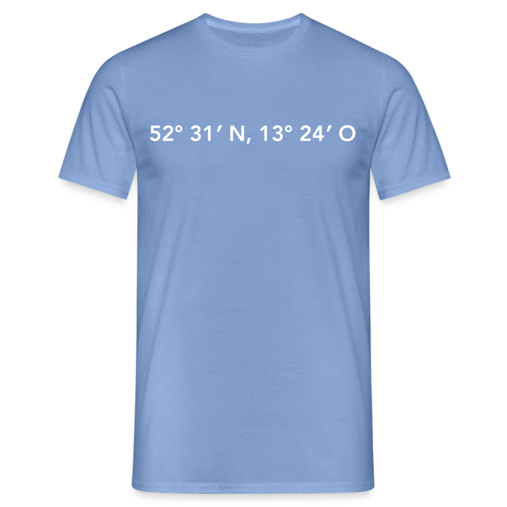 T-Shirt Berlin "GPS" Bright Edition - carolina blue