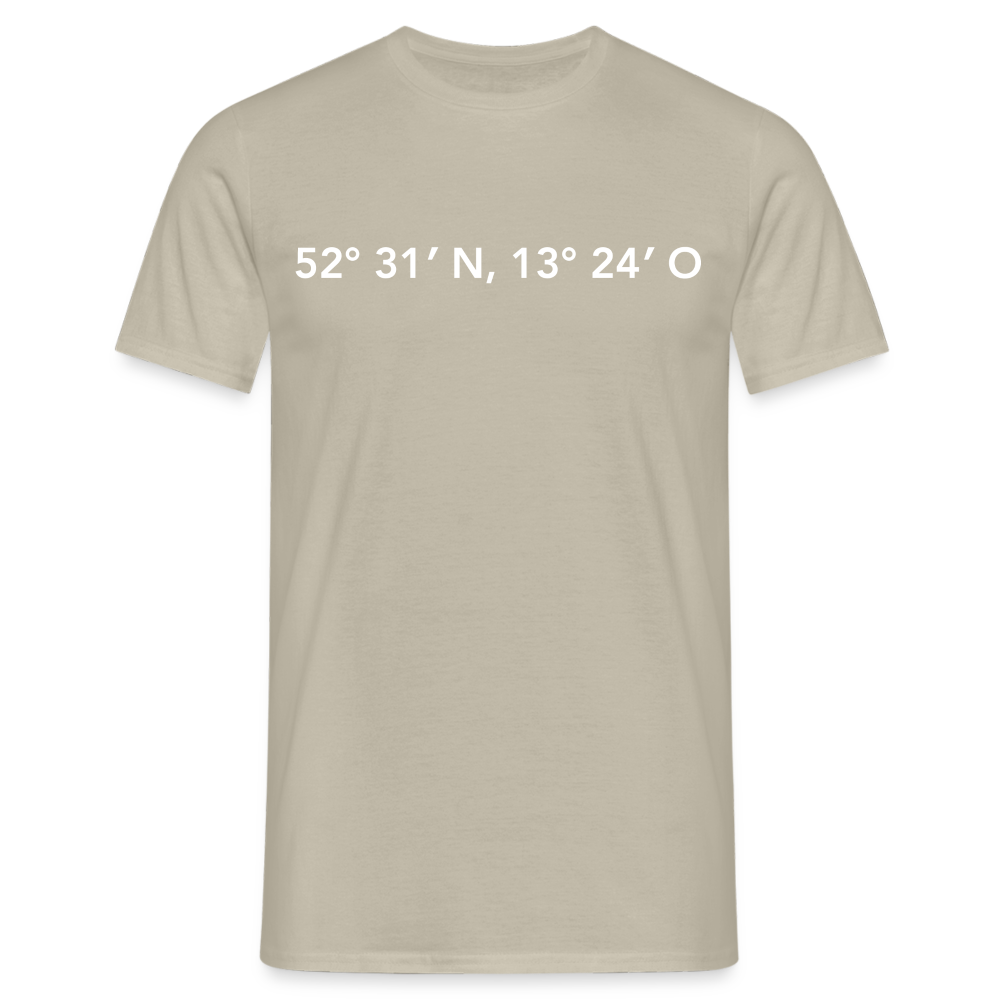 T-Shirt Berlin "GPS" Bright Edition - Sandbeige