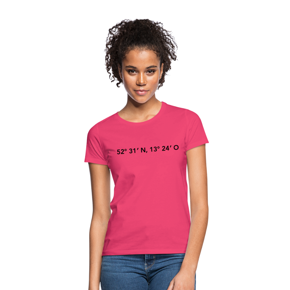 T-Shirt Ladies Berlin "GPS" - Azalea