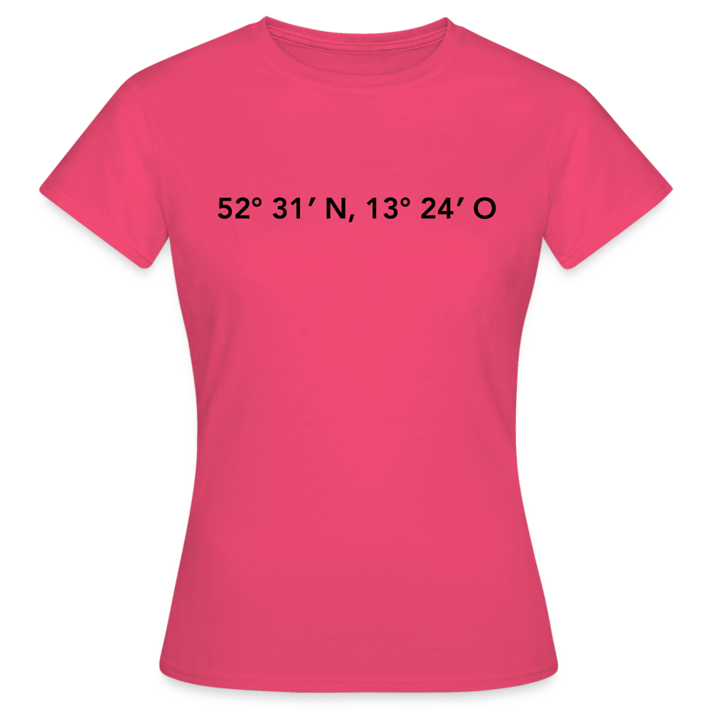 T-Shirt Ladies Berlin "GPS" - Azalea