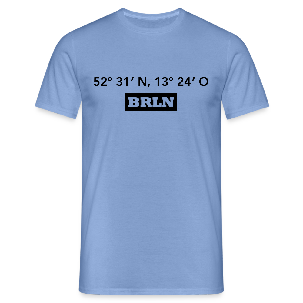 T-Shirt Berlin "BRLN GPS" - carolina blue