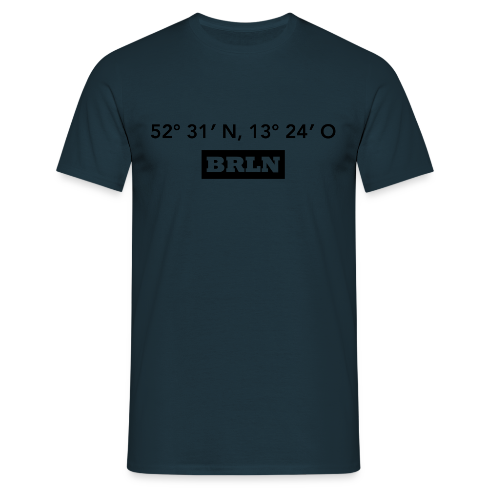 T-Shirt Berlin "BRLN GPS" - Navy