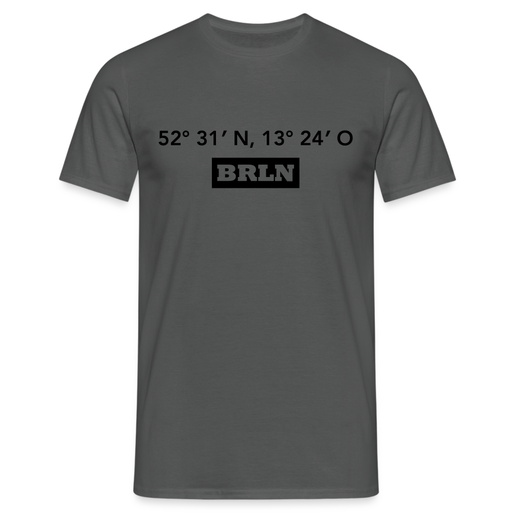 T-Shirt Berlin "BRLN GPS" - Anthrazit