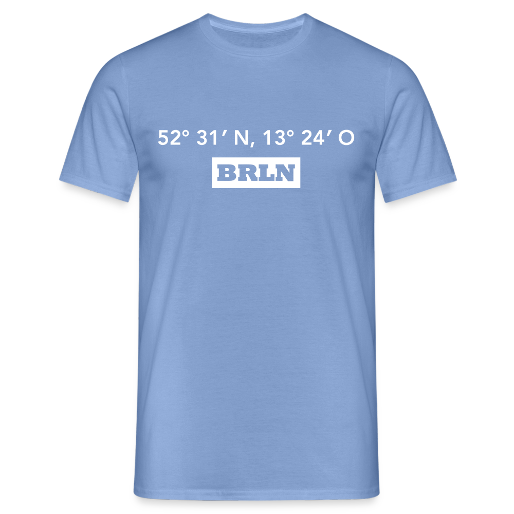 T-Shirt Berlin "BRLN GPS" Bright Edition - carolina blue
