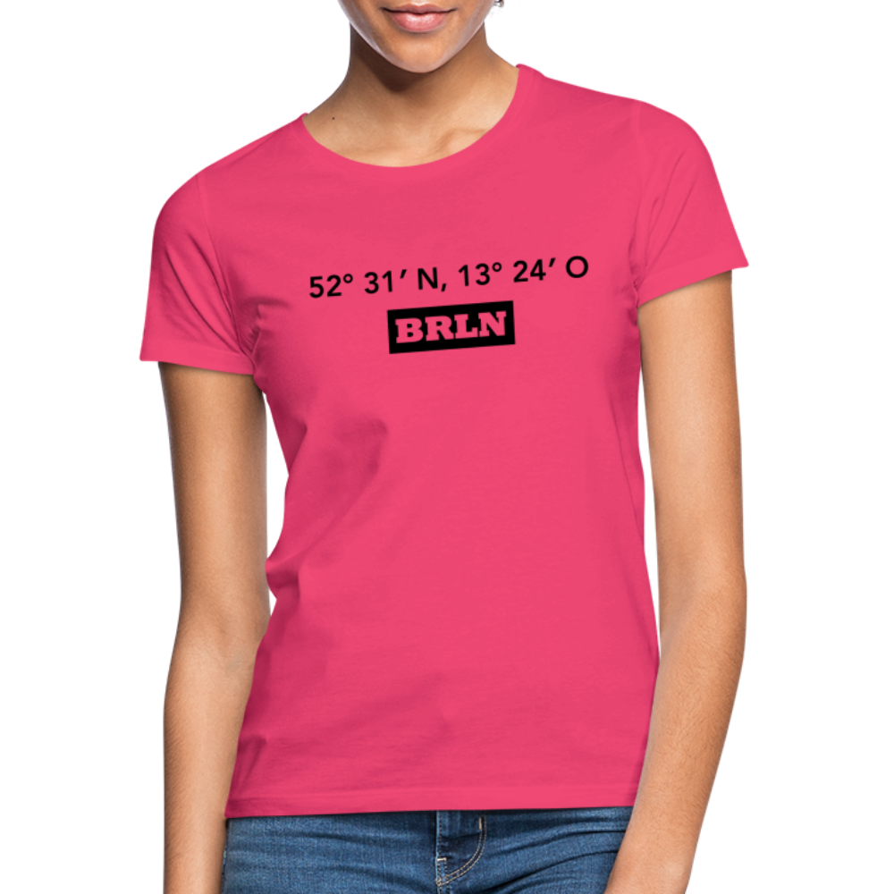 T-Shirt Ladies Berlin "BRLN GPS" - Azalea