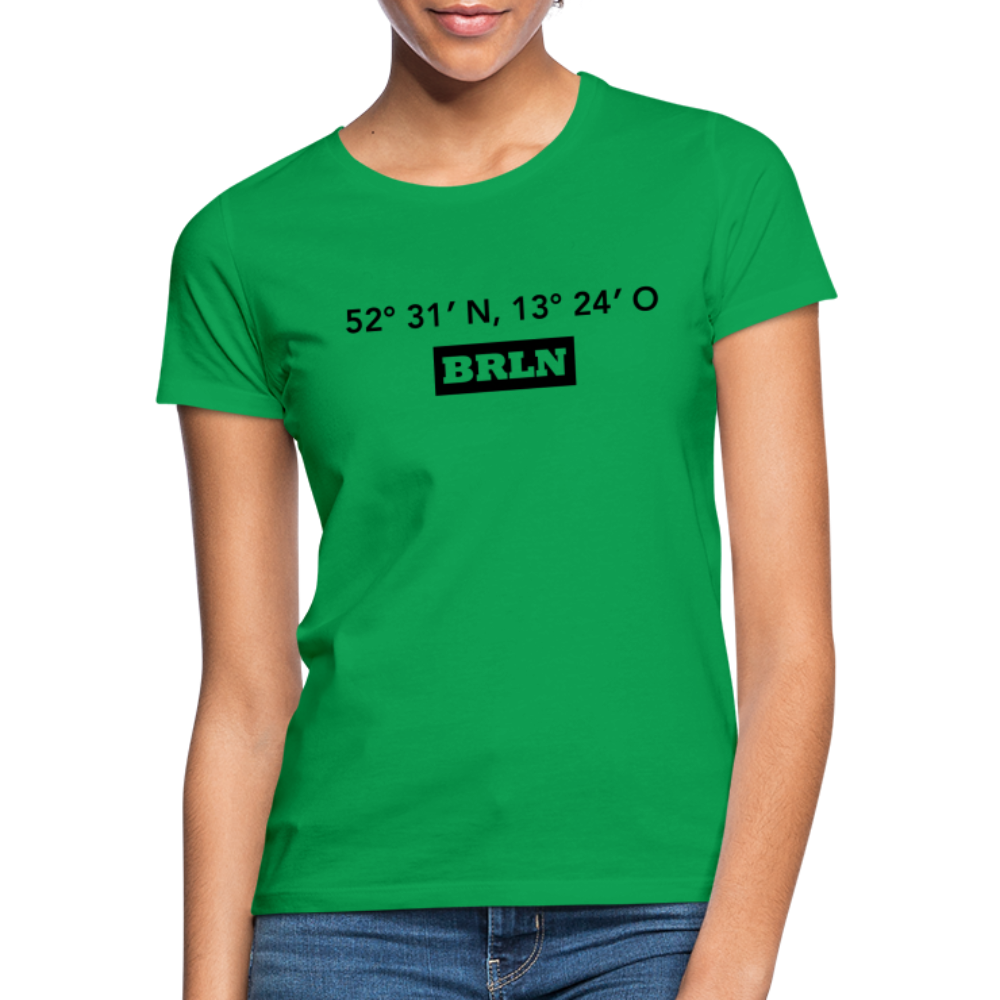 T-Shirt Ladies Berlin "BRLN GPS" - Kelly Green