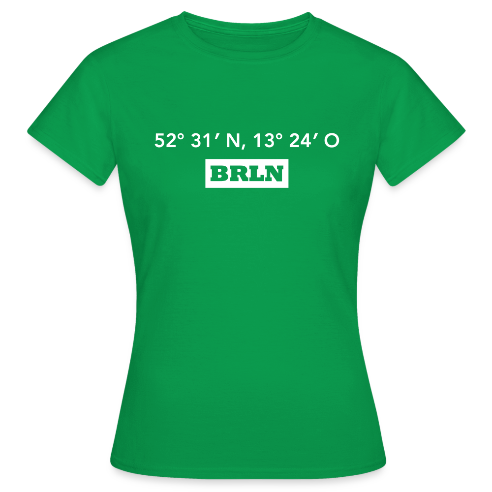 T-Shirt Ladies Berlin "BRLN GPS" Bright Edition - Kelly Green
