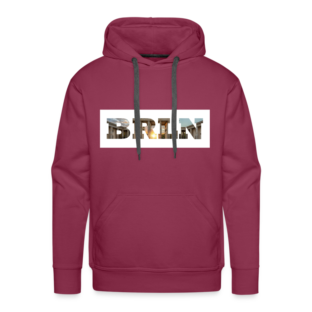 Hoodie Hamburg "BRLN Brandenburger Tor" Bright Edition - Bordeaux
