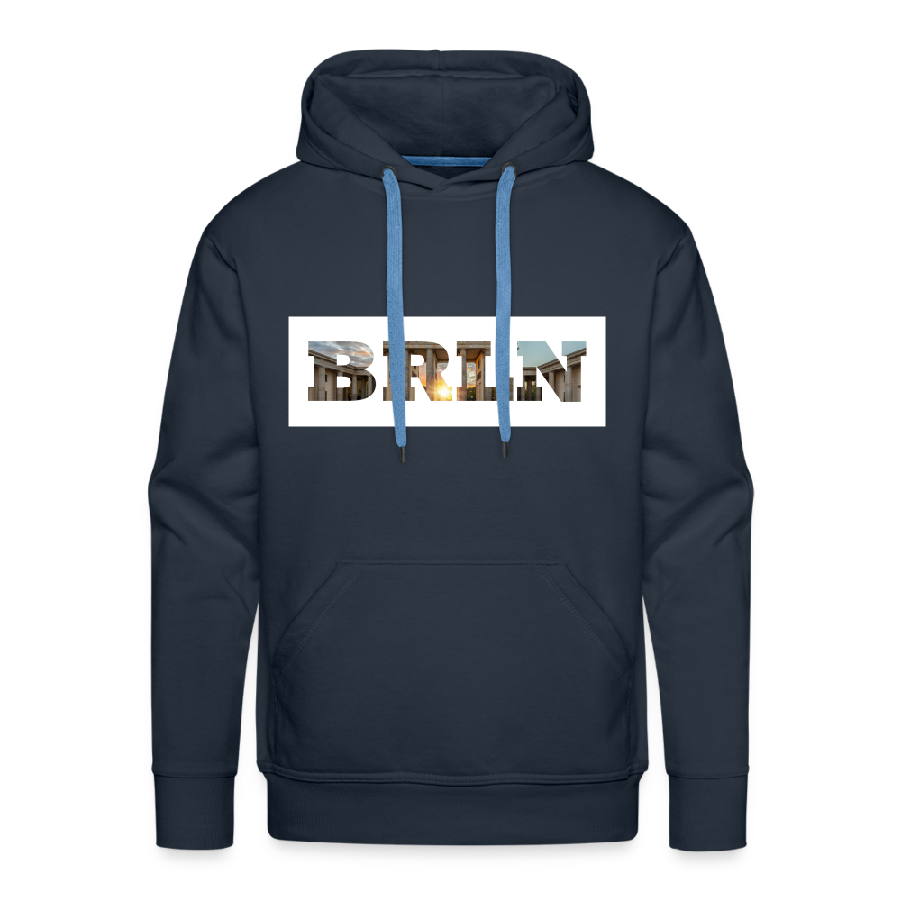 Hoodie Hamburg "BRLN Brandenburger Tor" Bright Edition - Navy