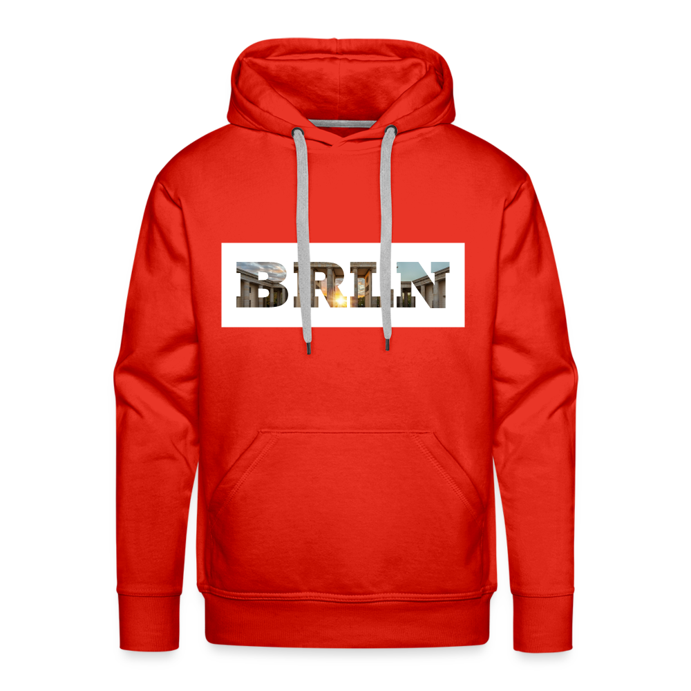 Hoodie Hamburg "BRLN Brandenburger Tor" Bright Edition - Rot