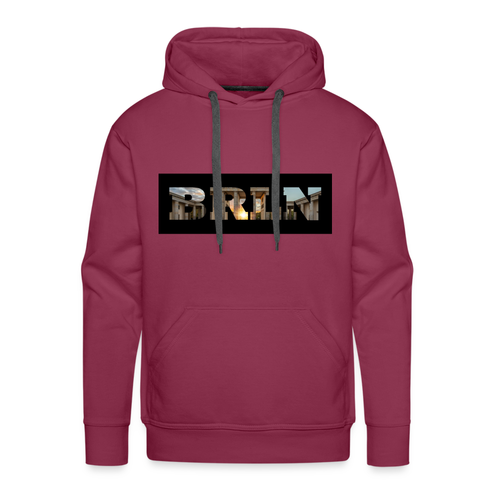 Hoodie Berlin "BRLN Brandenburger Tor" Dark Edition - Bordeaux