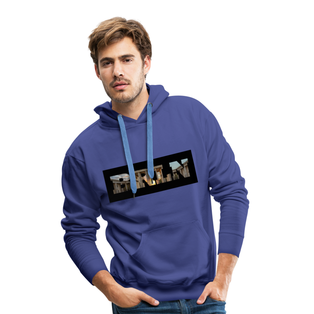 Hoodie Berlin "BRLN Brandenburger Tor" Dark Edition - Königsblau