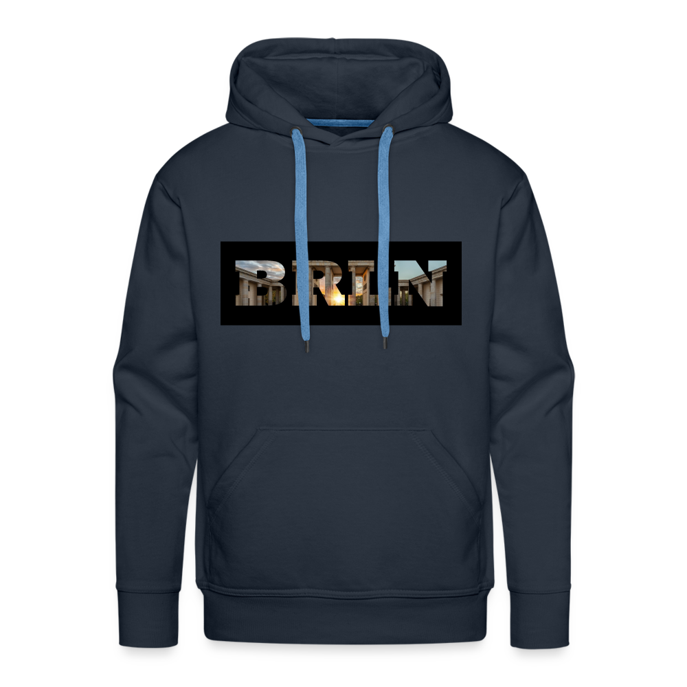 Hoodie Berlin "BRLN Brandenburger Tor" Dark Edition - Navy