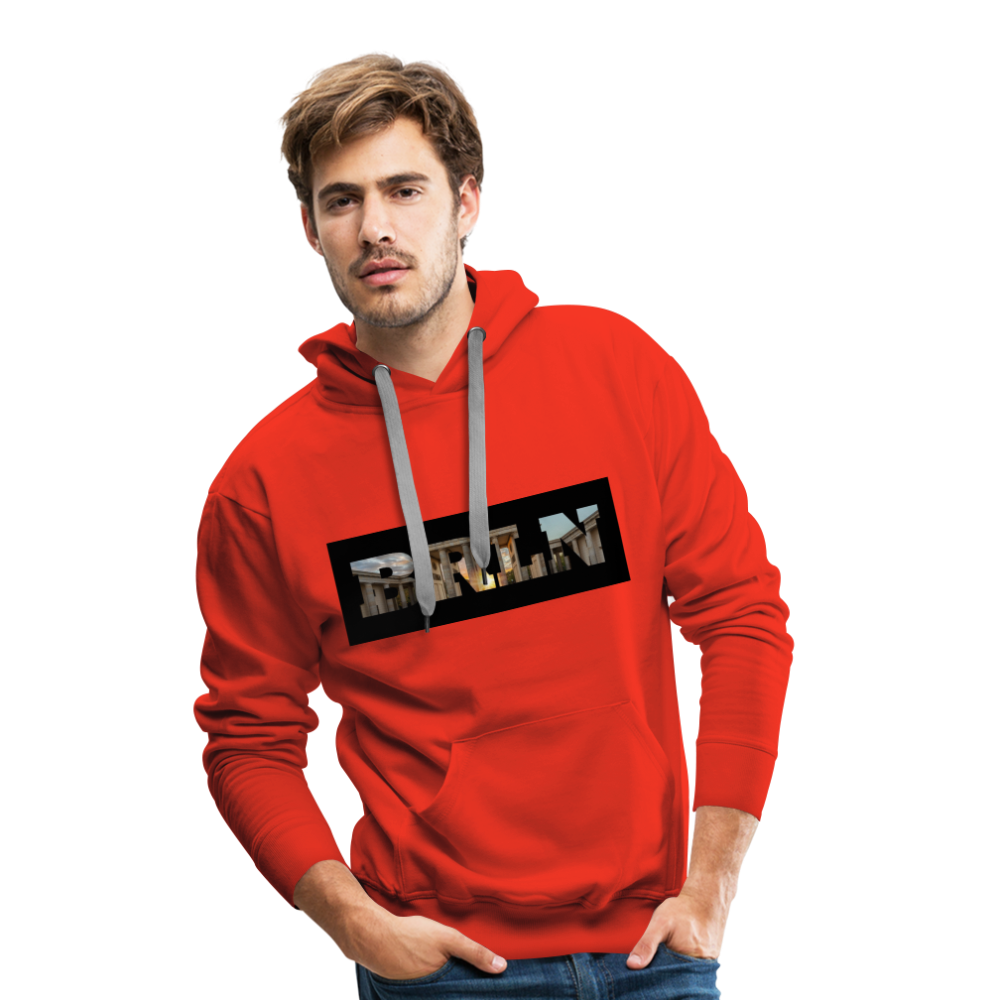 Hoodie Berlin "BRLN Brandenburger Tor" Dark Edition - Rot