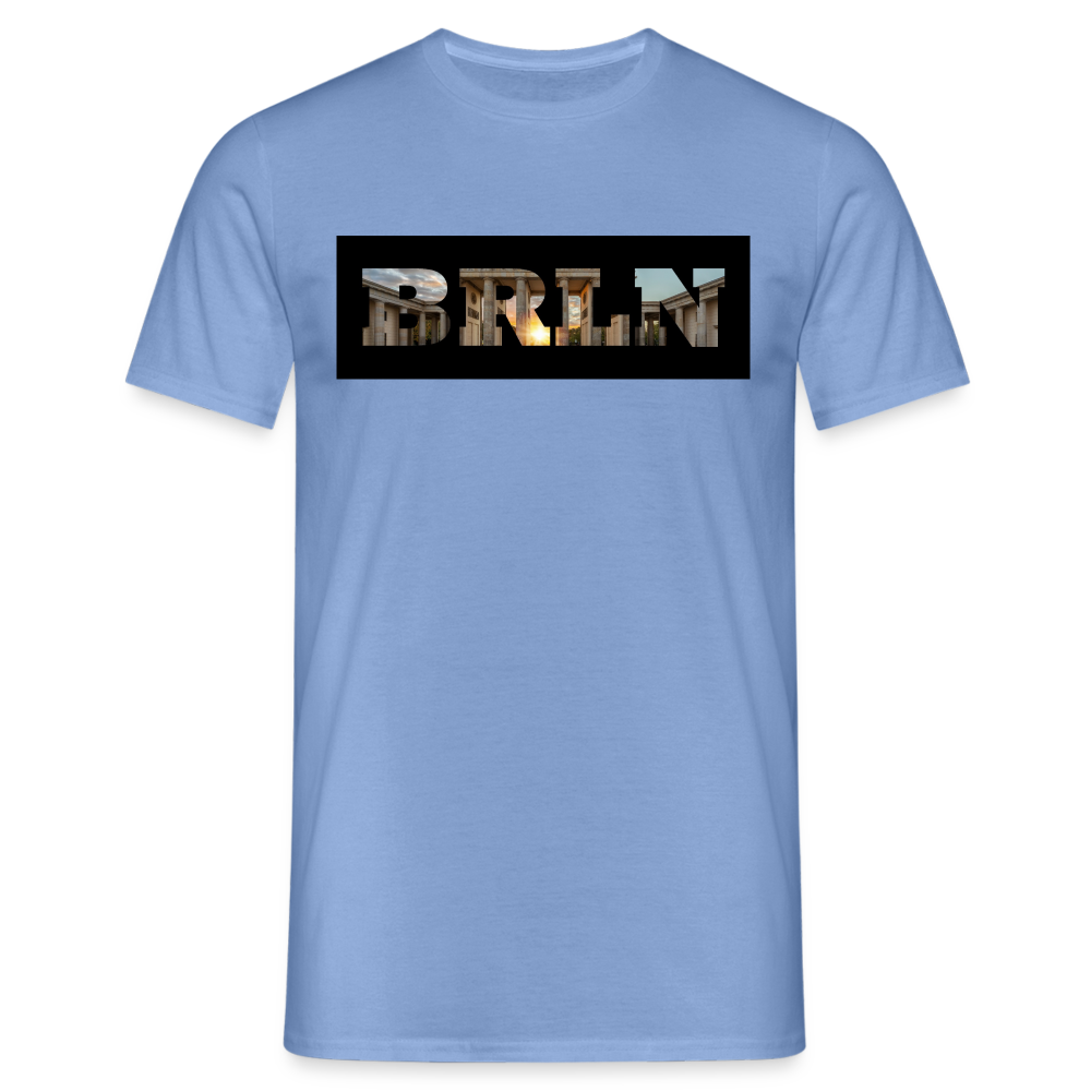 T-Shirt Berlin "BRLN Brandenburger Tor" - carolina blue