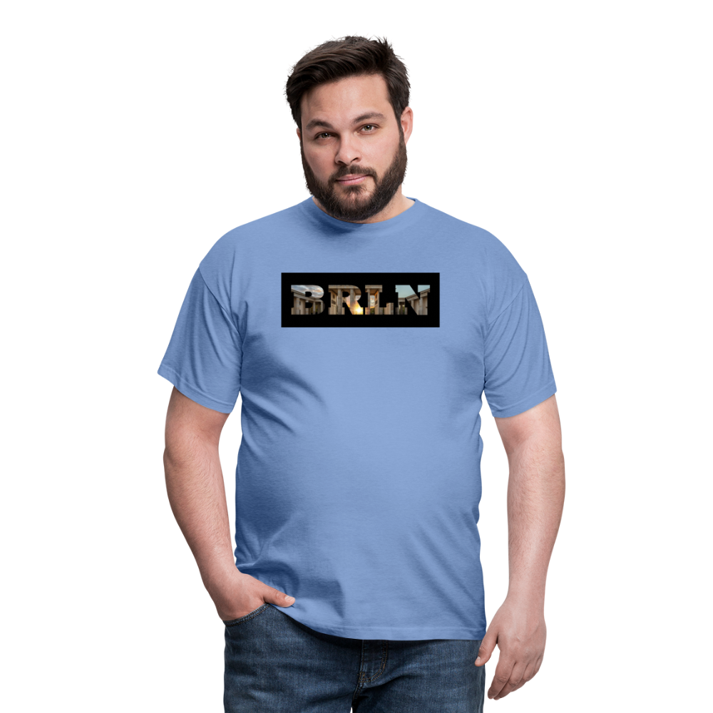 T-Shirt Berlin "BRLN Brandenburger Tor" - carolina blue
