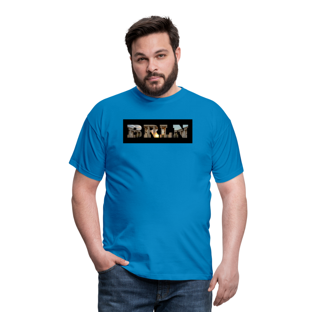 T-Shirt Berlin "BRLN Brandenburger Tor" - Royalblau