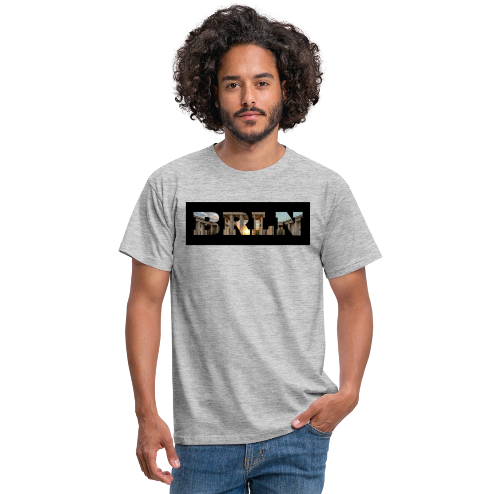 T-Shirt Berlin "BRLN Brandenburger Tor" - Grau meliert