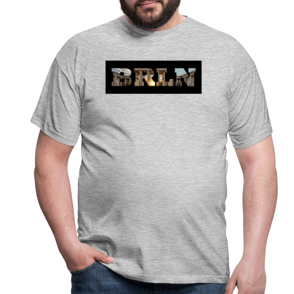 T-Shirt Berlin "BRLN Brandenburger Tor" - Grau meliert