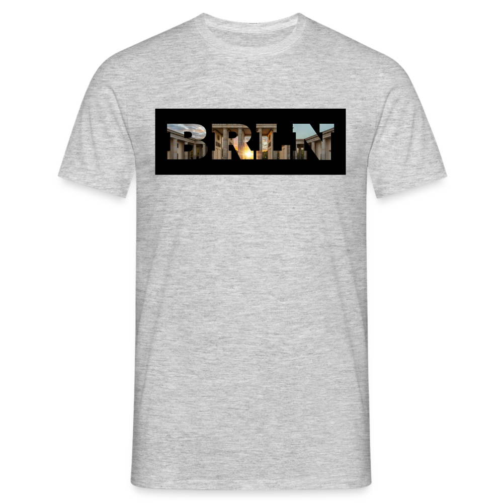 T-Shirt Berlin "BRLN Brandenburger Tor" - Grau meliert