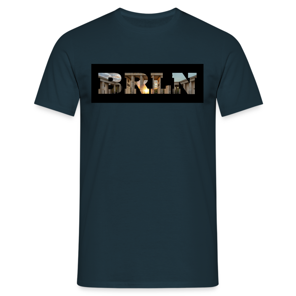 T-Shirt Berlin "BRLN Brandenburger Tor" - Navy